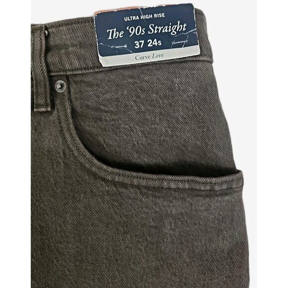 Abercrombie & Fitch ~Woman 37/24S~Brown Ultra High Rise Straight Jean Curve Love - Picture 14 of 16